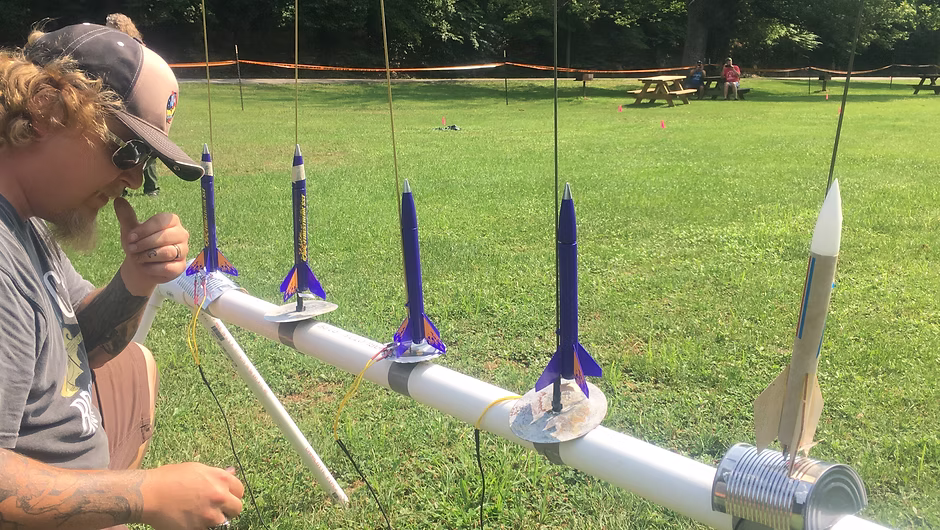 Model rocketry activities at Grissom Days